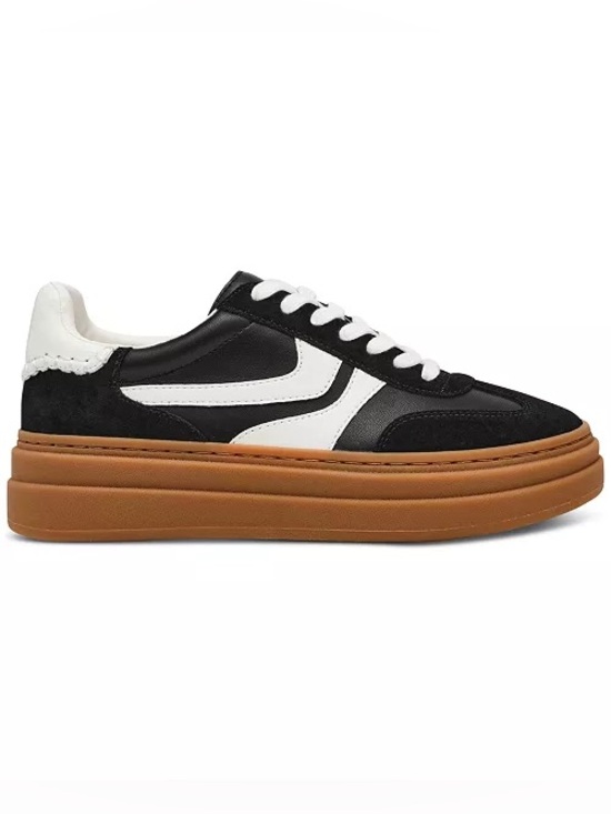 Steve Madden Shoes - Steve Madden, Dodge Suede and Leather Gum Sole Platform Sneakers Size 5.5 NWOB